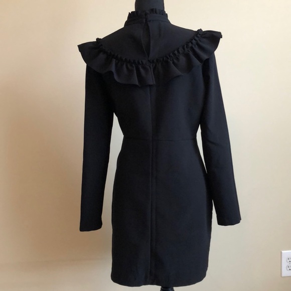 Stylish Ruffle Neck Dress 👗 - Picture 6 of 6